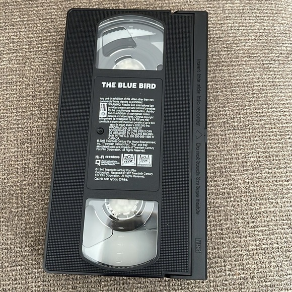 Vintage Shirley Temple The Blue Bird VHS Tape Movie 1940 20th Century Fox - Picture 3 of 4